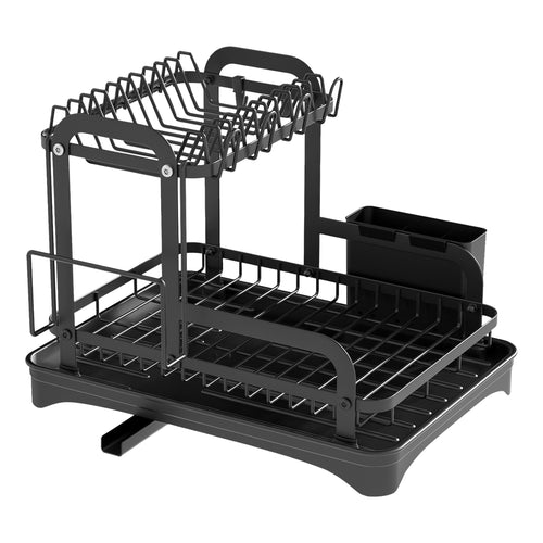 2-Tier Dish Drying Rack — Keep Your Counter Clean & Organized