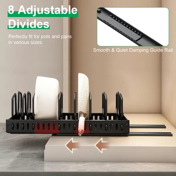 Pull-Out Pots & Pans Organizer — Double Your Cabinet Space