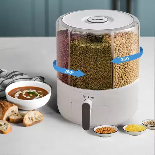 360° Rotating Cereal Dispenser — Pantry Organization Made Easy
