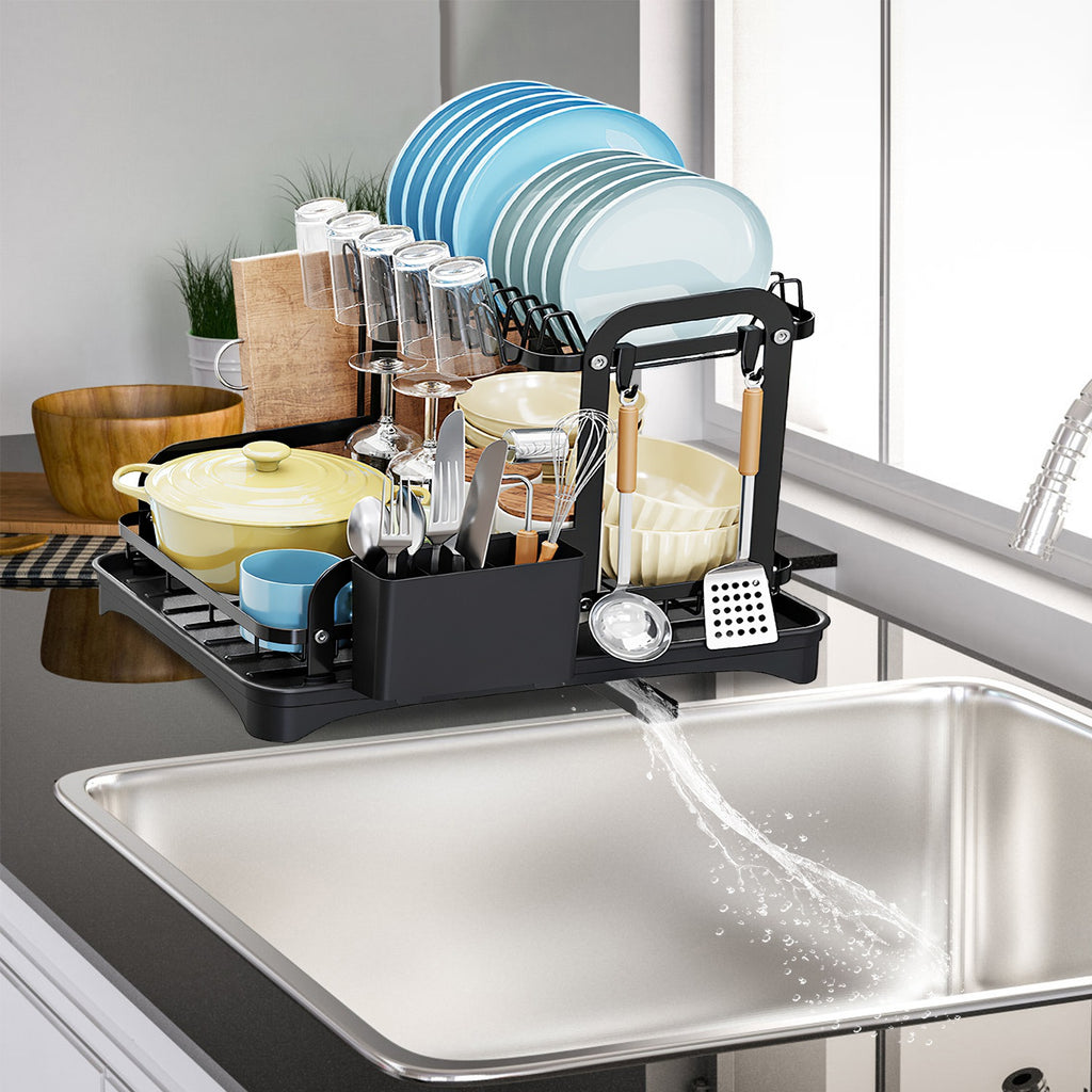 2-Tier Dish Drying Rack — Keep Your Counter Clean & Organized
