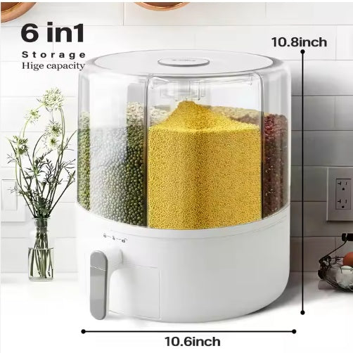 360° Rotating Cereal Dispenser — Pantry Organization Made Easy