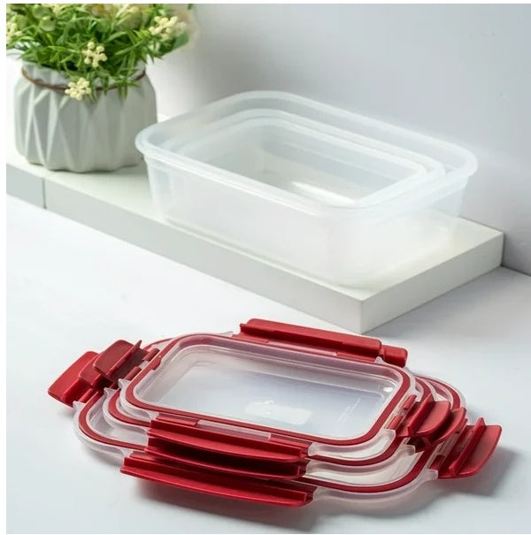 Airtight Food Storage Containers x 5 — Fresh Food, Zero Mess