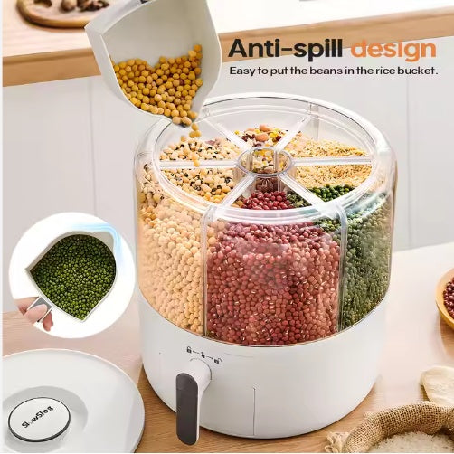 360° Rotating Cereal Dispenser — Pantry Organization Made Easy