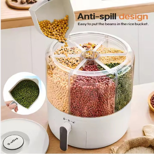 360° Rotating Cereal Dispenser — Pantry Organization Made Easy