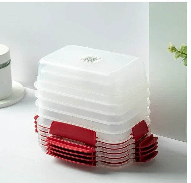 Airtight Food Storage Containers x 5 — Fresh Food, Zero Mess